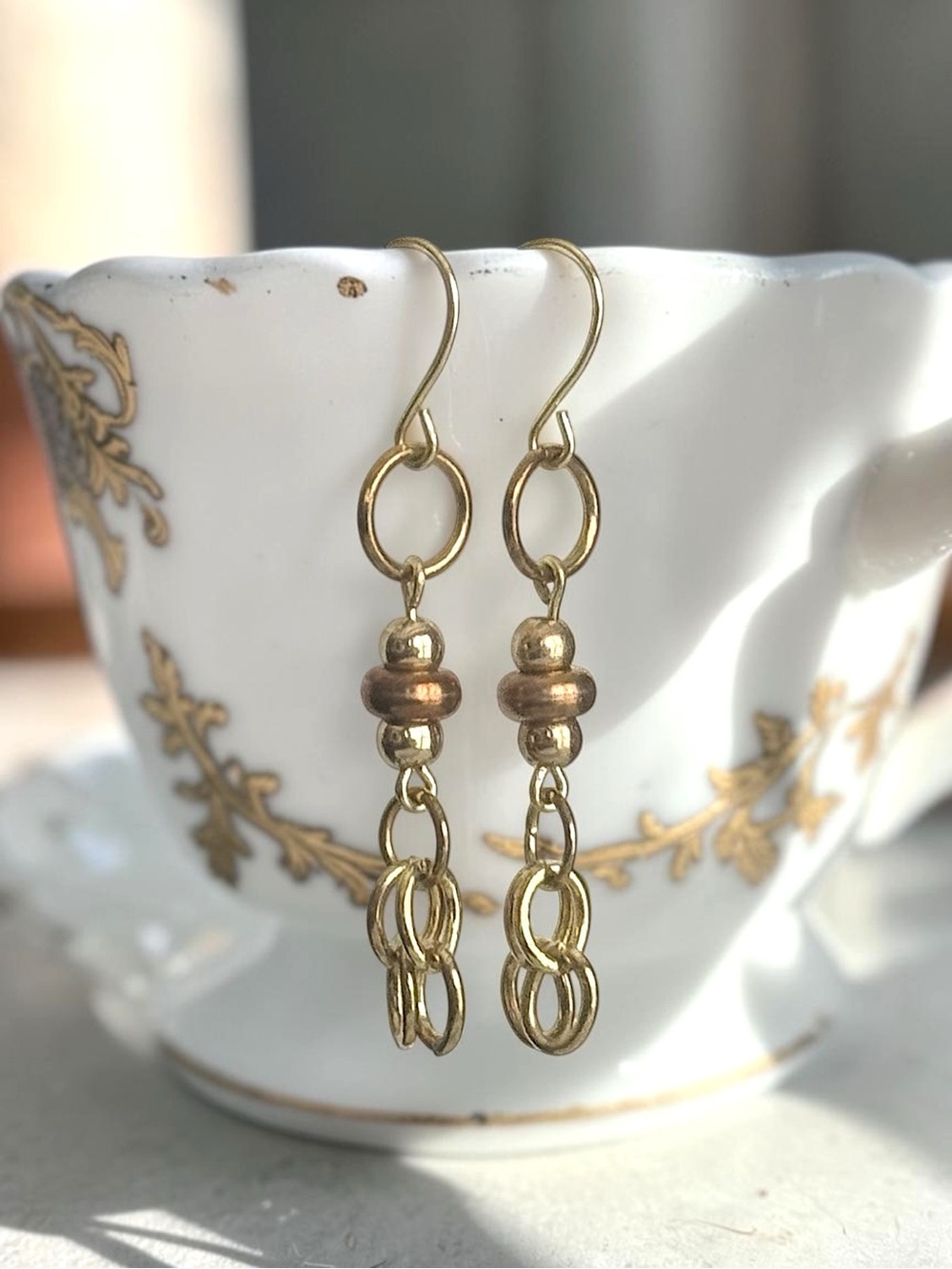 5 For $25💫Alternative Brassy Beaded Long Dangles